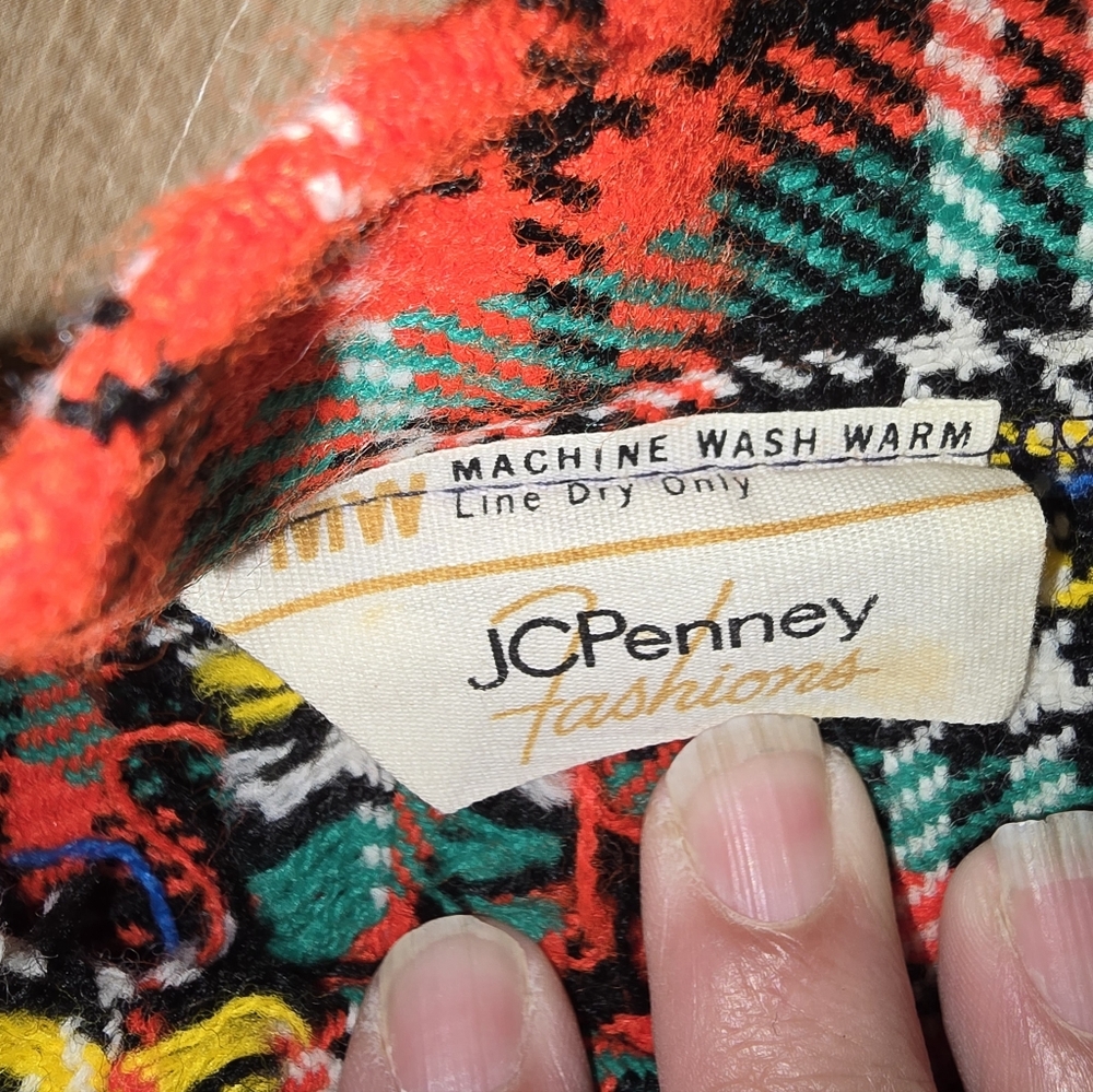 Vintage JC Penny Fashions, 60s, Plaid Mini Skirt, Womens - Picture 5 of 5